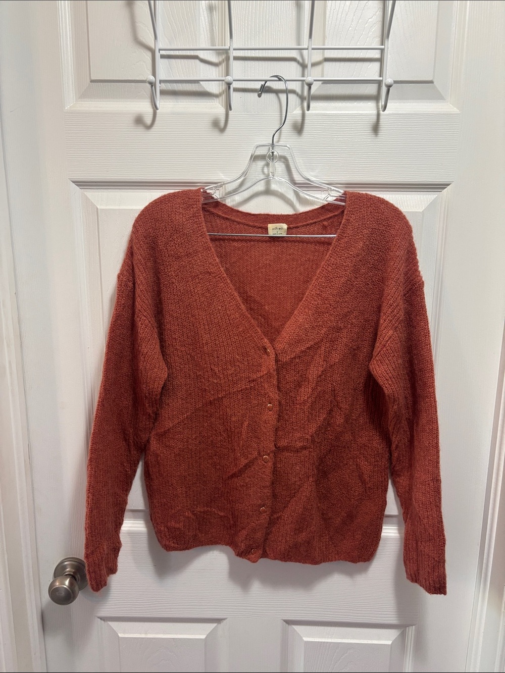 Wilfred Mohair Alpaca Blend Knit Cardigan Sweater